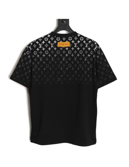 Louis Vuitton gradient all-over logo print short-sleeved shirt TSK1,Louis Vuitton