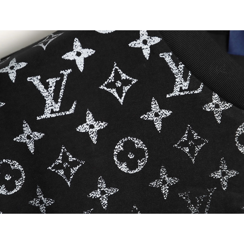 Louis Vuitton gradient all-over logo print short-sleeved shirt TSK1,Louis Vuitton