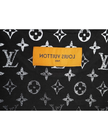 Louis Vuitton gradient all-over logo print short-sleeved shirt TSK1,Louis Vuitton