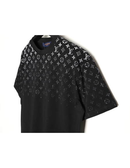 Louis Vuitton gradient all-over logo print short-sleeved shirt TSK1,Louis Vuitton