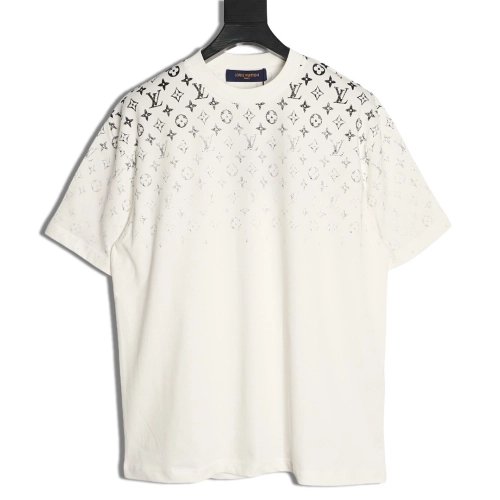 Louis Vuitton gradient all-over logo print short-sleeved shirt,Louis Vuitton