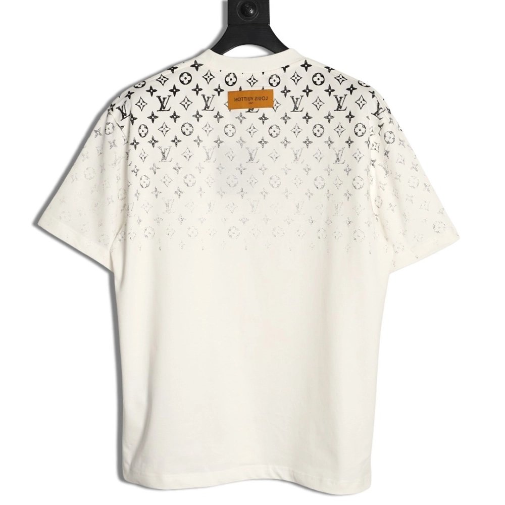 Louis Vuitton gradient all-over logo print short-sleeved shirt,Louis Vuitton