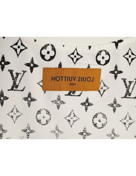 Louis Vuitton gradient all-over logo print short-sleeved shirt,Louis Vuitton