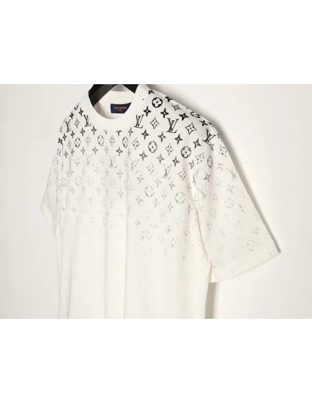 Louis Vuitton gradient all-over logo print short-sleeved shirt,Louis Vuitton