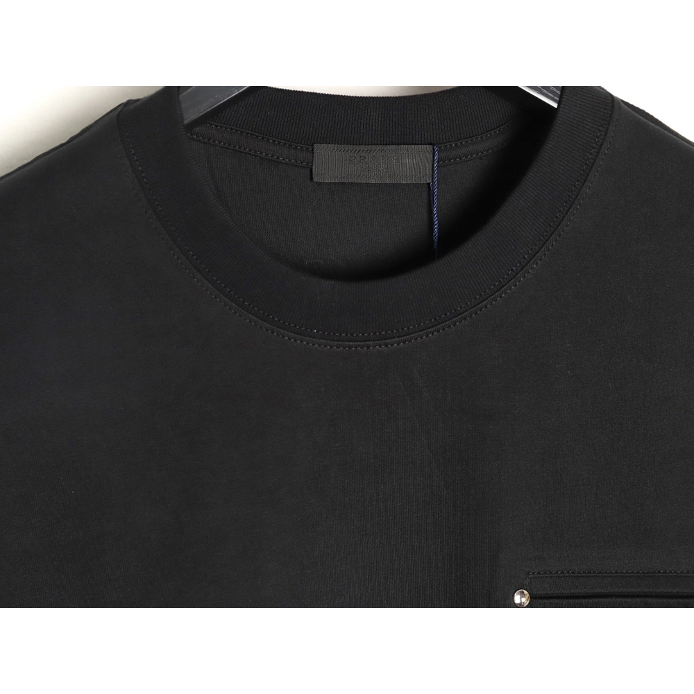 Prada classic triangle logo faux pocket short-sleeved shirt TSK1,Prada