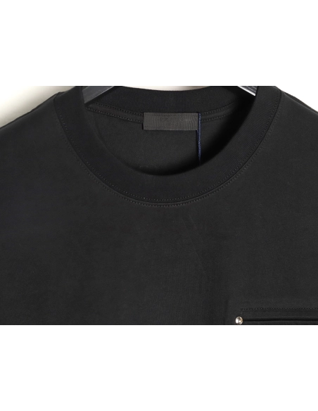 Prada classic triangle logo faux pocket short-sleeved shirt TSK1,Prada