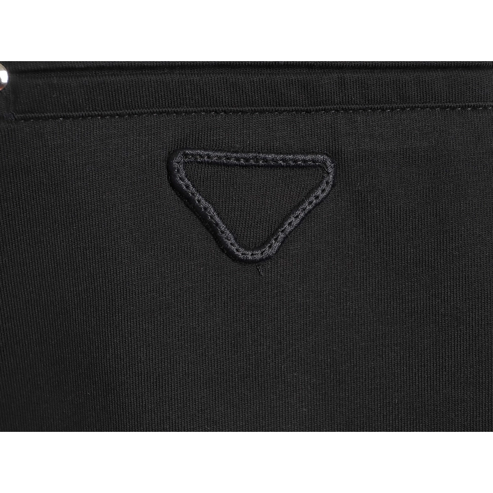 Prada classic triangle logo faux pocket short-sleeved shirt TSK1,Prada