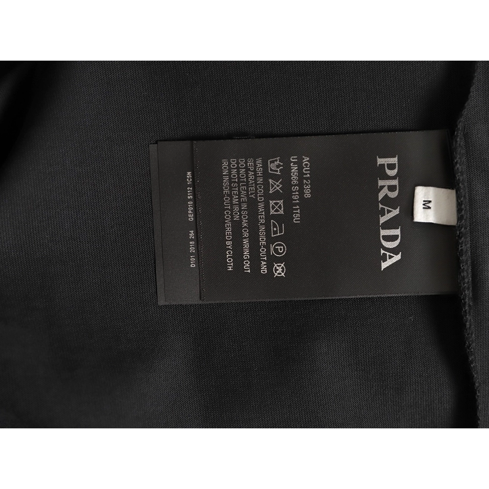 Prada classic triangle logo faux pocket short-sleeved shirt TSK1,Prada