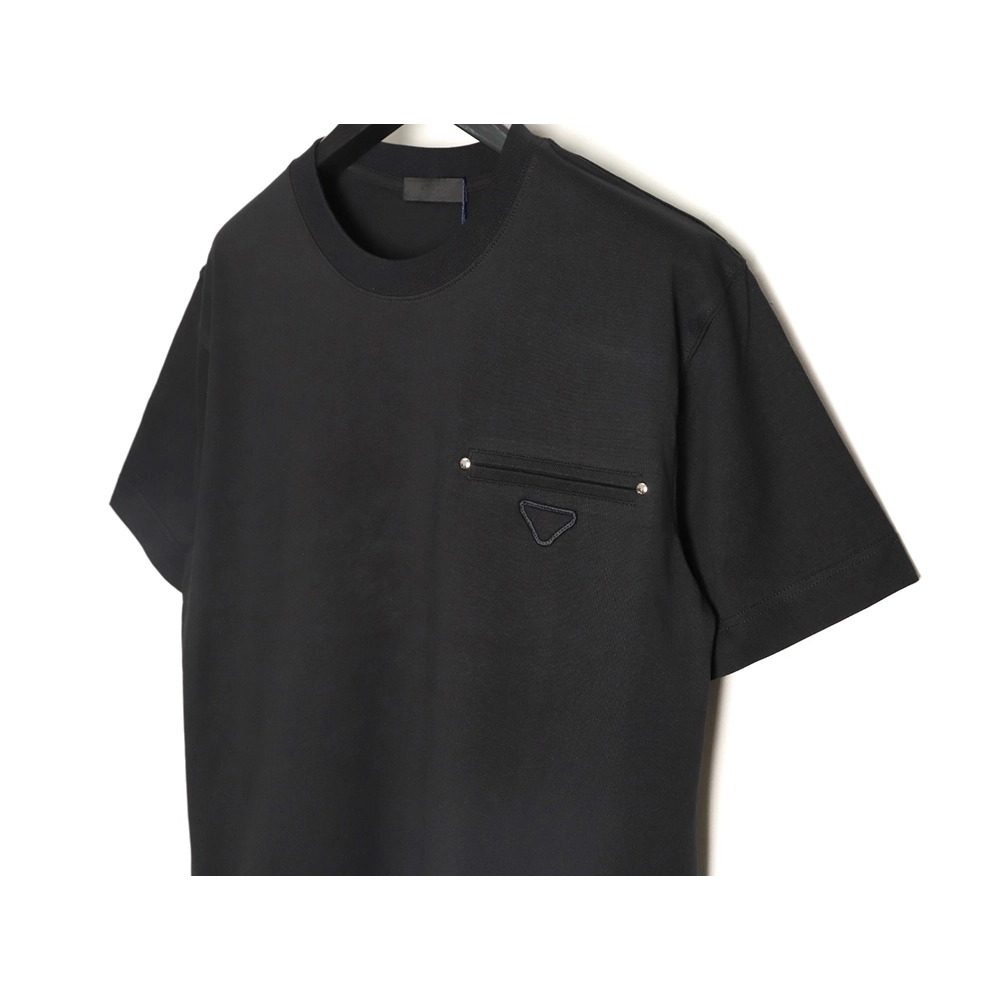 Prada classic triangle logo faux pocket short-sleeved shirt TSK1,Prada