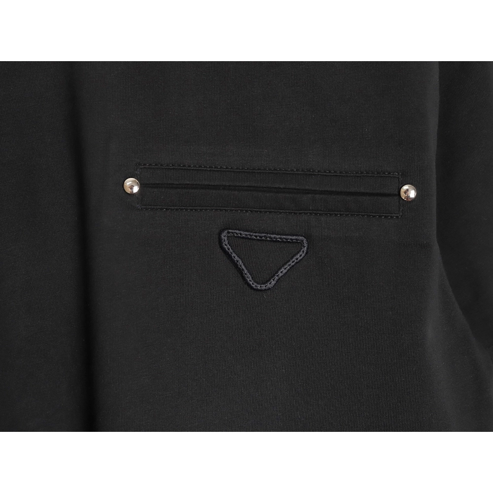 Prada classic triangle logo faux pocket short-sleeved shirt TSK1,Prada