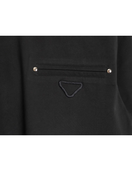 Prada classic triangle logo faux pocket short-sleeved shirt TSK1,Prada