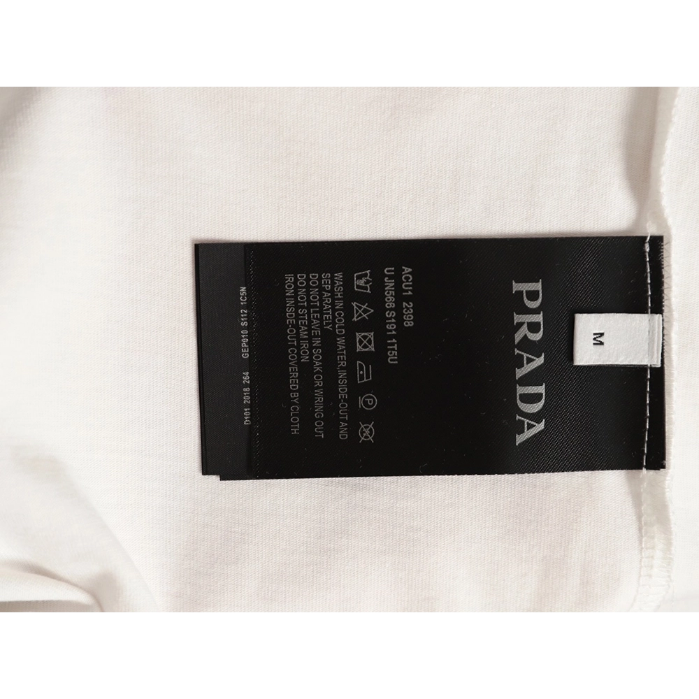 Prada classic triangle logo faux pocket short-sleeved shirt,Prada