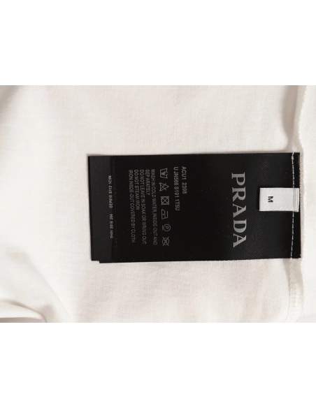 Prada classic triangle logo faux pocket short-sleeved shirt,Prada