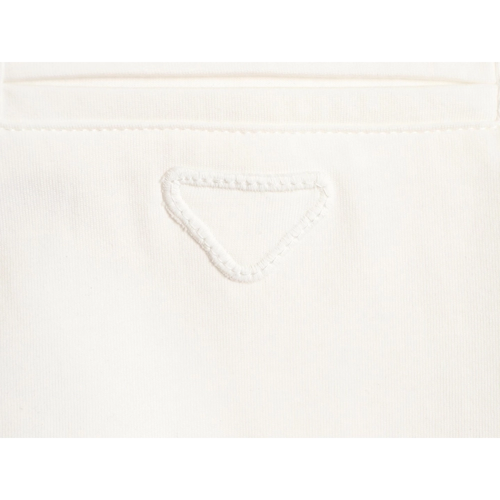 Prada classic triangle logo faux pocket short-sleeved shirt,Prada