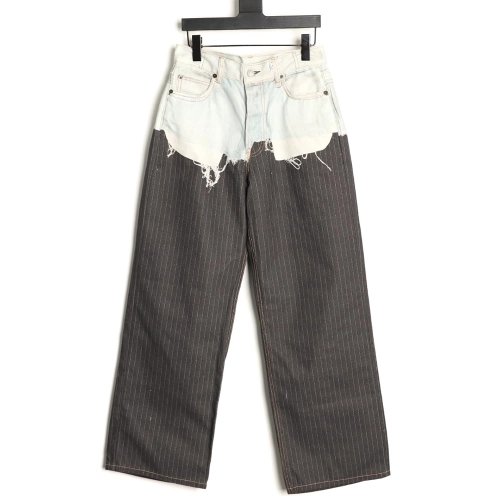Acne Studios 3D-Printed Faux Two-Piece Denim Trousers,Acne Studios