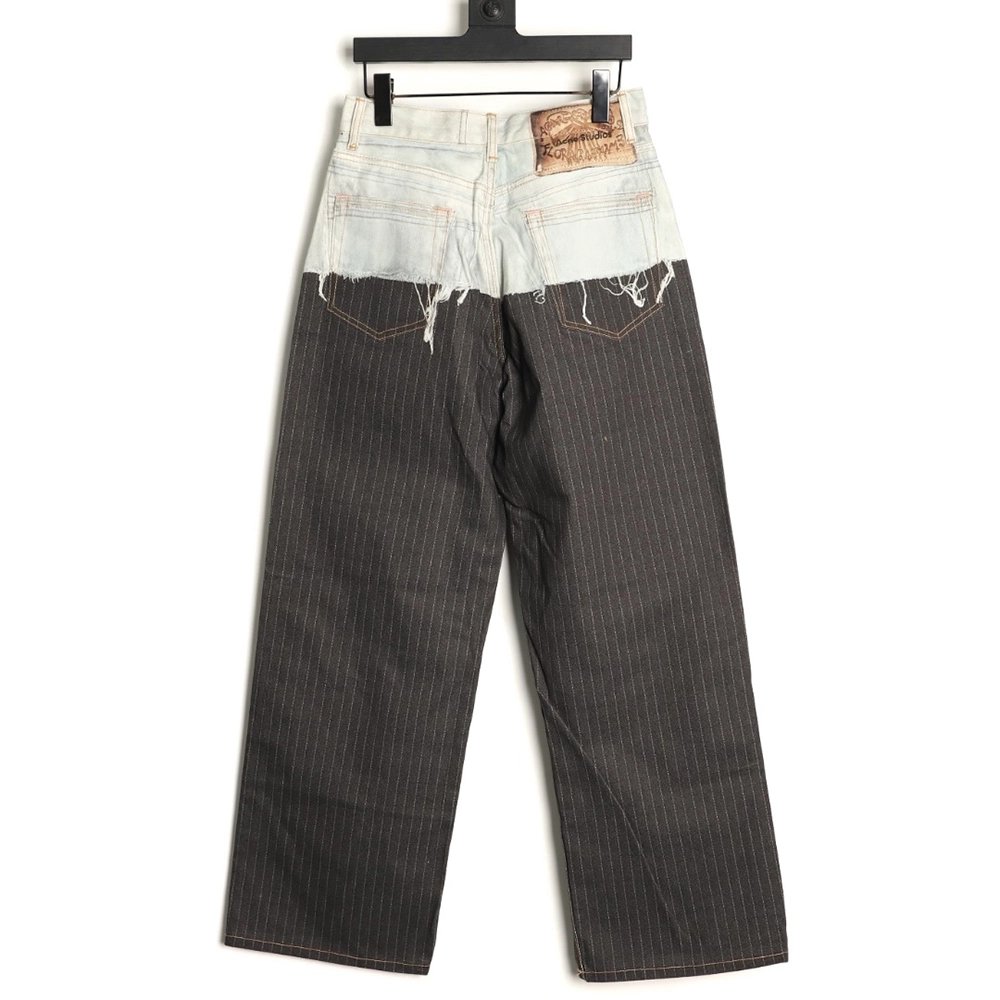 Acne Studios 3D-Printed Faux Two-Piece Denim Trousers,Acne Studios