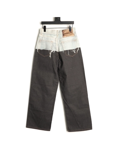 Acne Studios 3D-Printed Faux Two-Piece Denim Trousers,Acne Studios