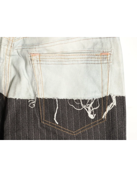 Acne Studios 3D-Printed Faux Two-Piece Denim Trousers,Acne Studios