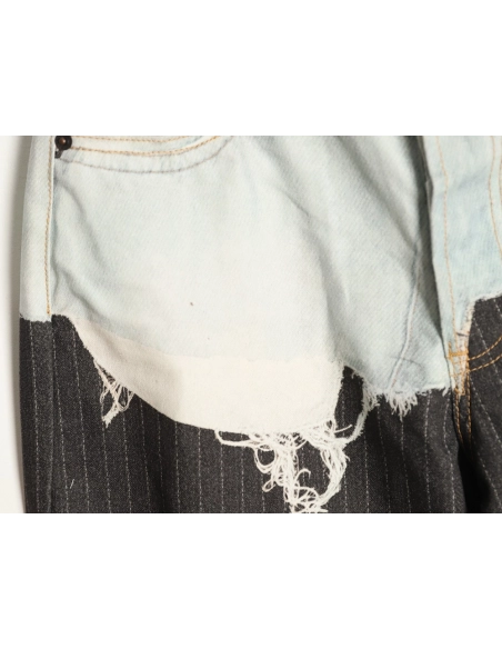 Acne Studios 3D-Printed Faux Two-Piece Denim Trousers,Acne Studios