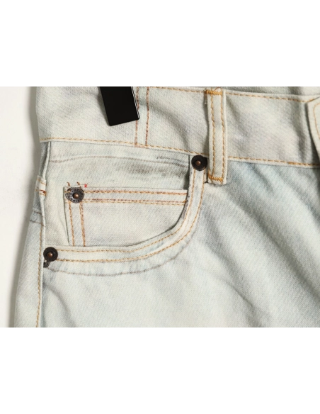 Acne Studios 3D-Printed Faux Two-Piece Denim Trousers,Acne Studios