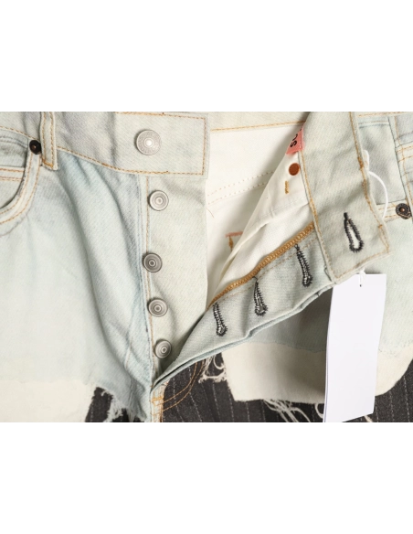 Acne Studios 3D-Printed Faux Two-Piece Denim Trousers,Acne Studios