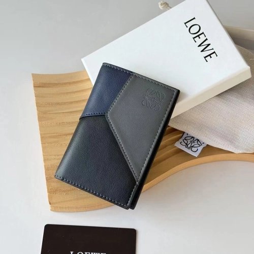 Loewe Puzzle classic bifold cardholder C51014 11X9.5cm,Loewe Wallets