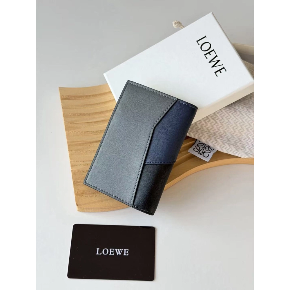 Loewe Puzzle classic bifold cardholder C51014 11X9.5cm,Loewe Wallets