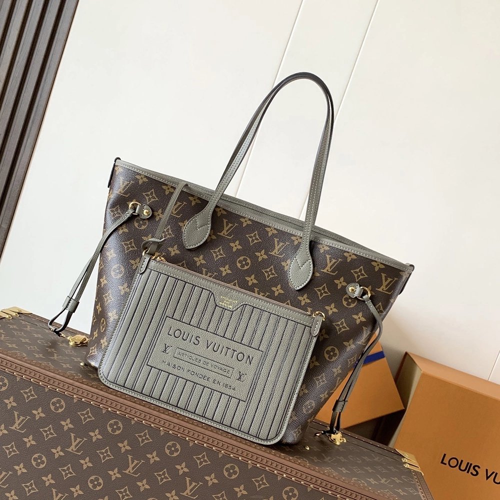 Louis Vuitton Neverfull Inside Out MM Bags M25664 28X14X31cm,Louis Vuitton Bags