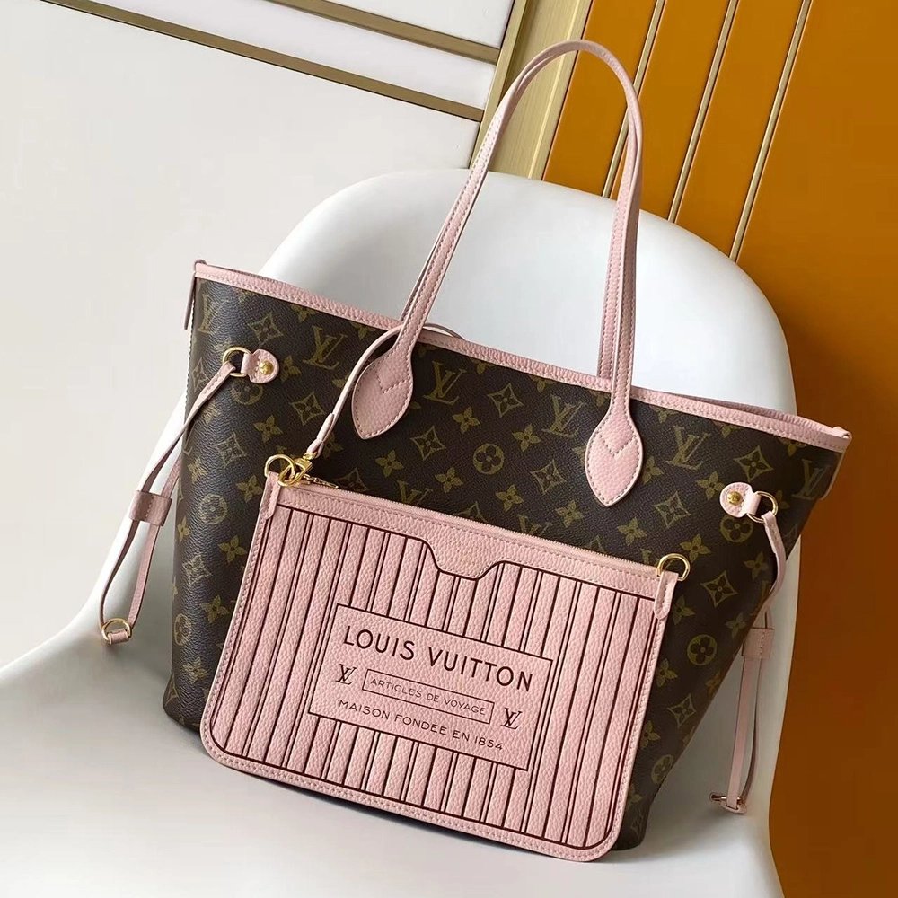 Louis Vuitton Neverfull Inside Out MM Bags M28375 28X14X31cm,Louis Vuitton Bags