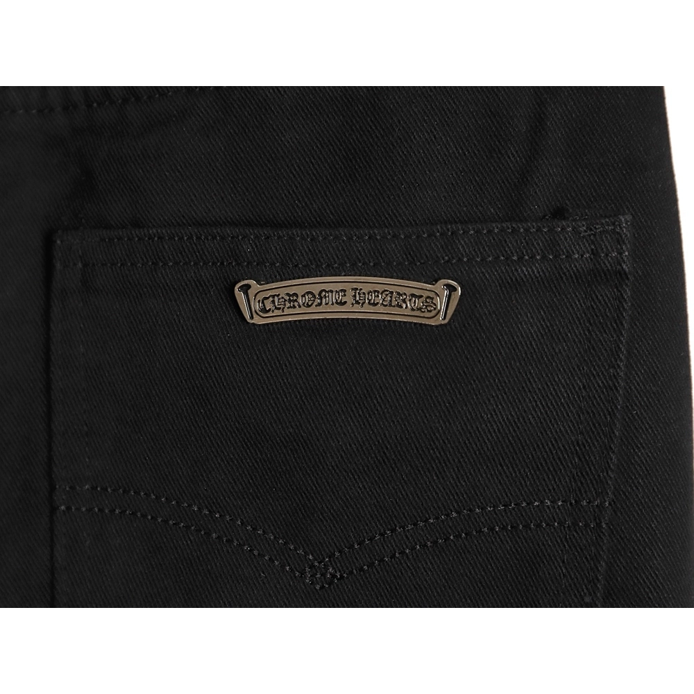 Chrome Hearts Cross Embroidered Washed Jeans,Chrome Hearts