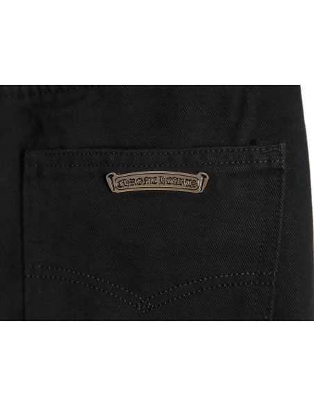 Chrome Hearts Cross Embroidered Washed Jeans,Chrome Hearts