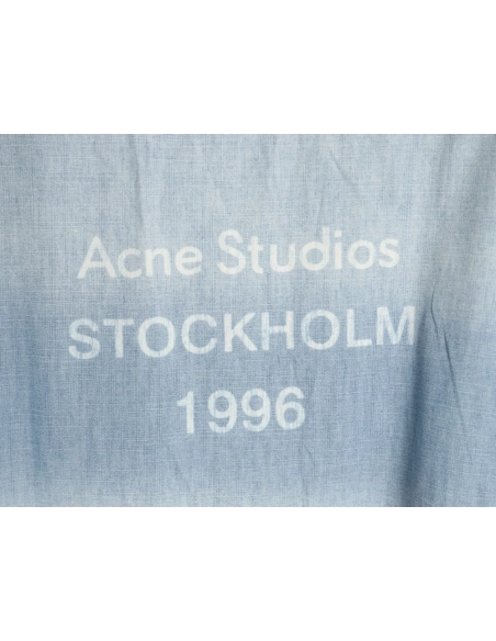 Acne Studios 1996 Logo Distressed Short-Sleeve Shirt,Acne Studios