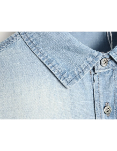 Acne Studios 1996 Logo Distressed Short-Sleeve Shirt,Acne Studios