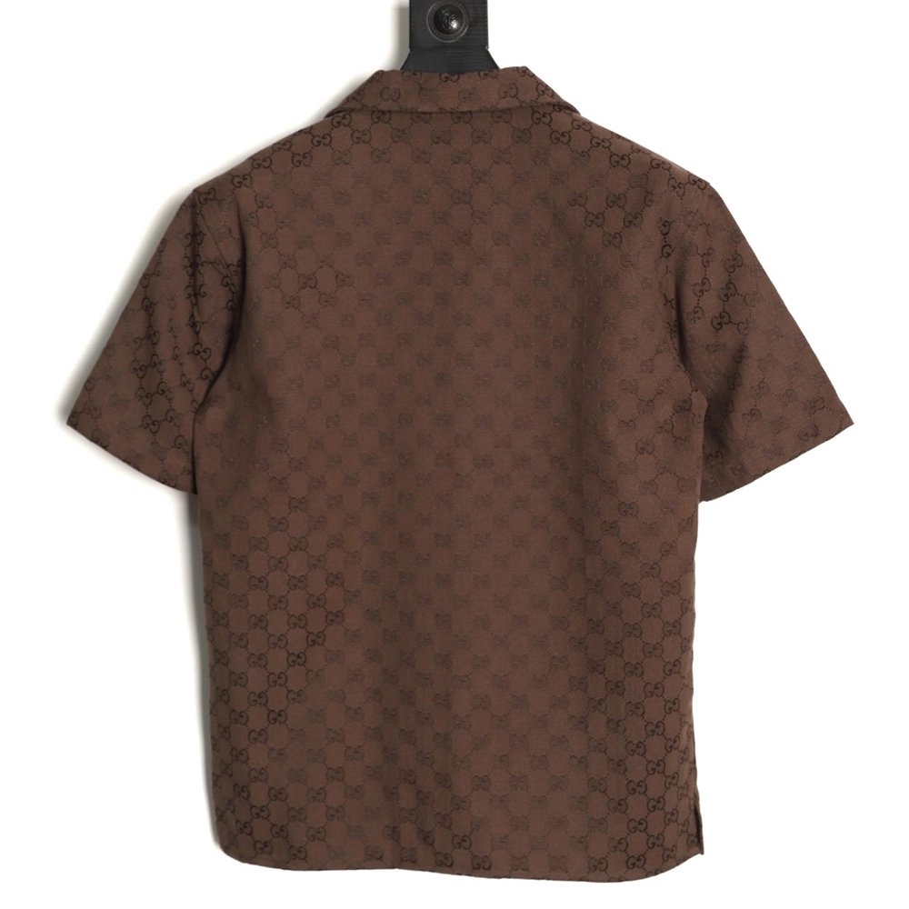 Gucci All-Over Jacquard Short-Sleeve Shirt,Gucci