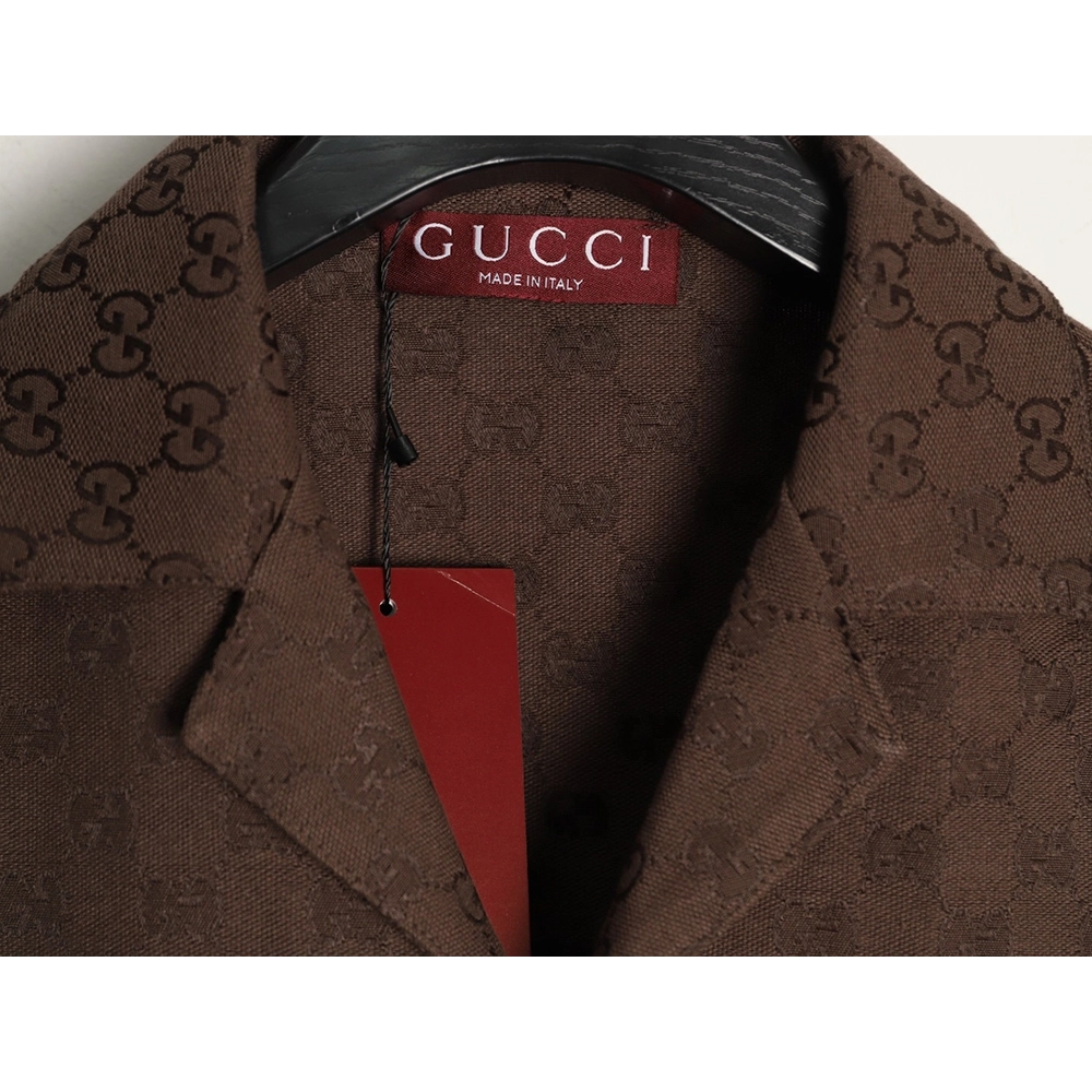 Gucci All-Over Jacquard Short-Sleeve Shirt,Gucci