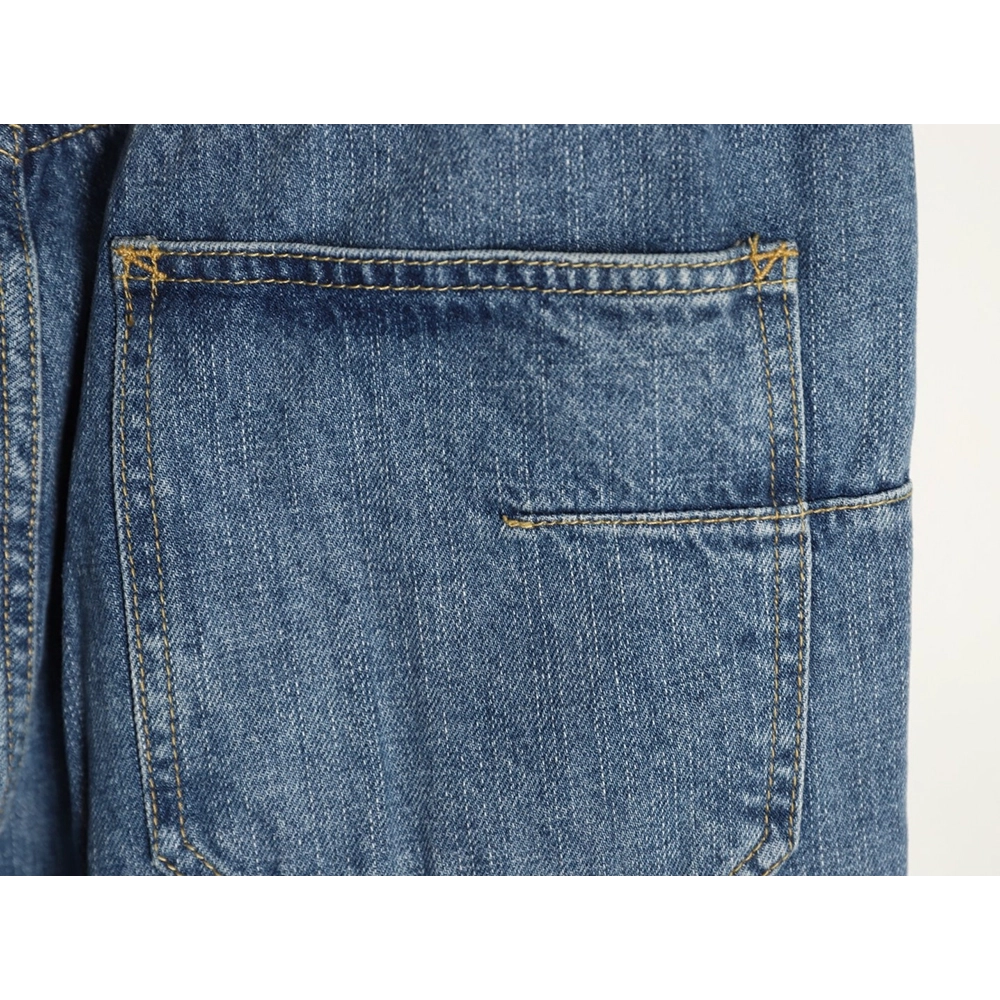 Dior Embroidered Pocket Cargo Denim Trousers,Dior