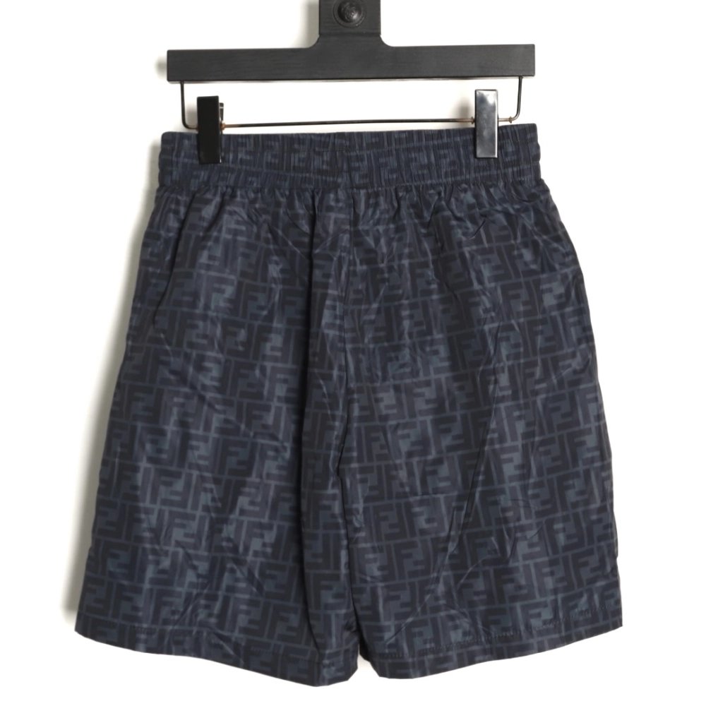 Fendi Double F Monogram Print Shorts TSK1,Fendi