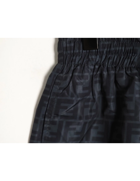 Fendi Double F Monogram Print Shorts TSK1,Fendi