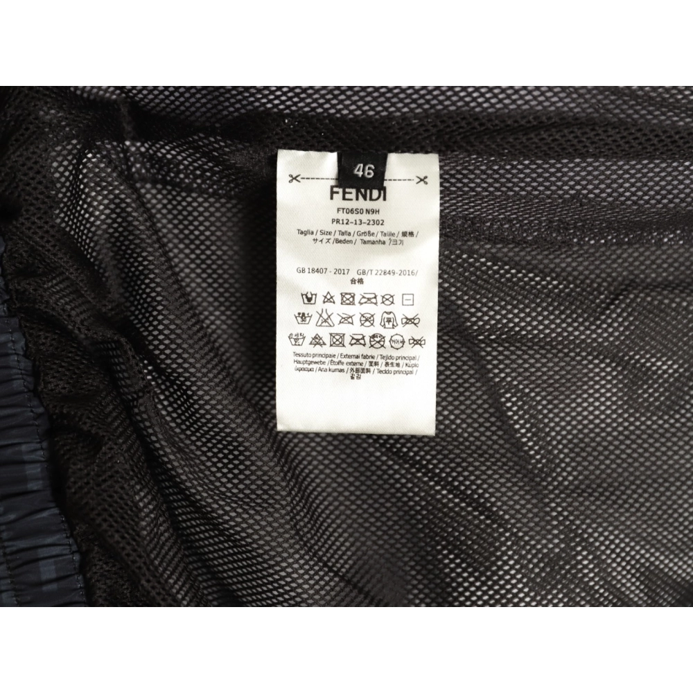 Fendi Double F Monogram Print Shorts TSK1,Fendi