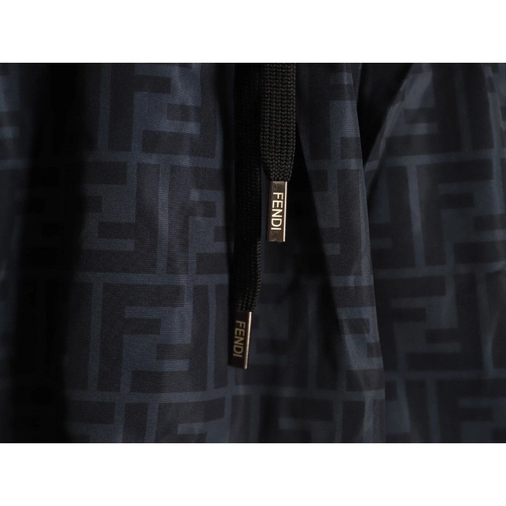 Fendi Double F Monogram Print Shorts TSK1,Fendi