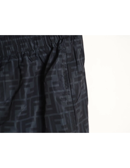 Fendi Double F Monogram Print Shorts TSK1,Fendi