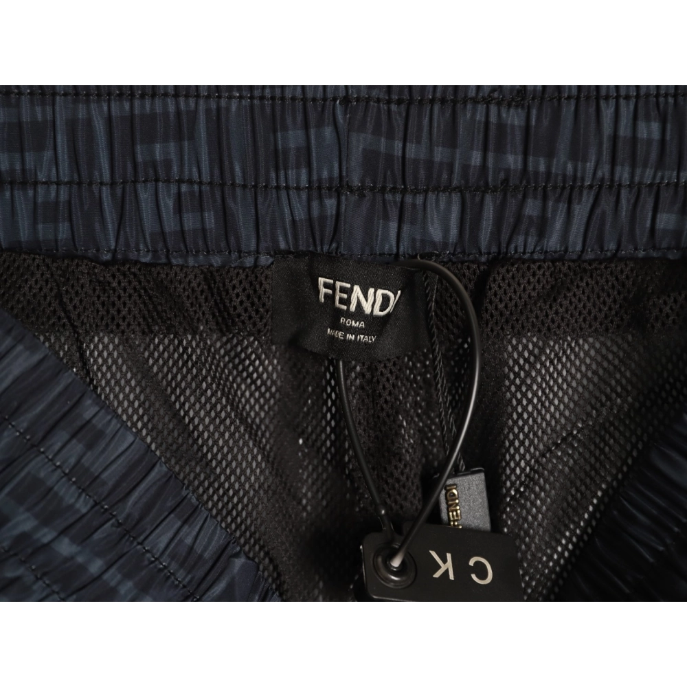 Fendi Double F Monogram Print Shorts TSK1,Fendi