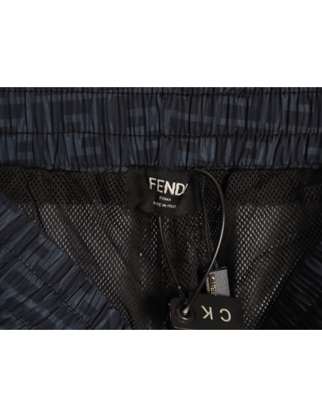 Fendi Double F Monogram Print Shorts TSK1,Fendi