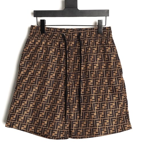 Fendi Double F Monogram Print Shorts,Fendi