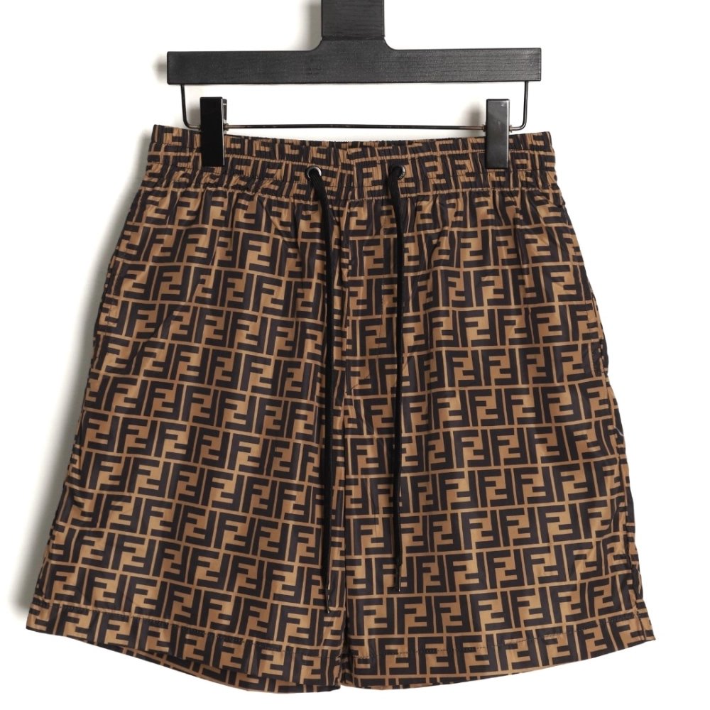 Fendi Double F Monogram Print Shorts,Fendi