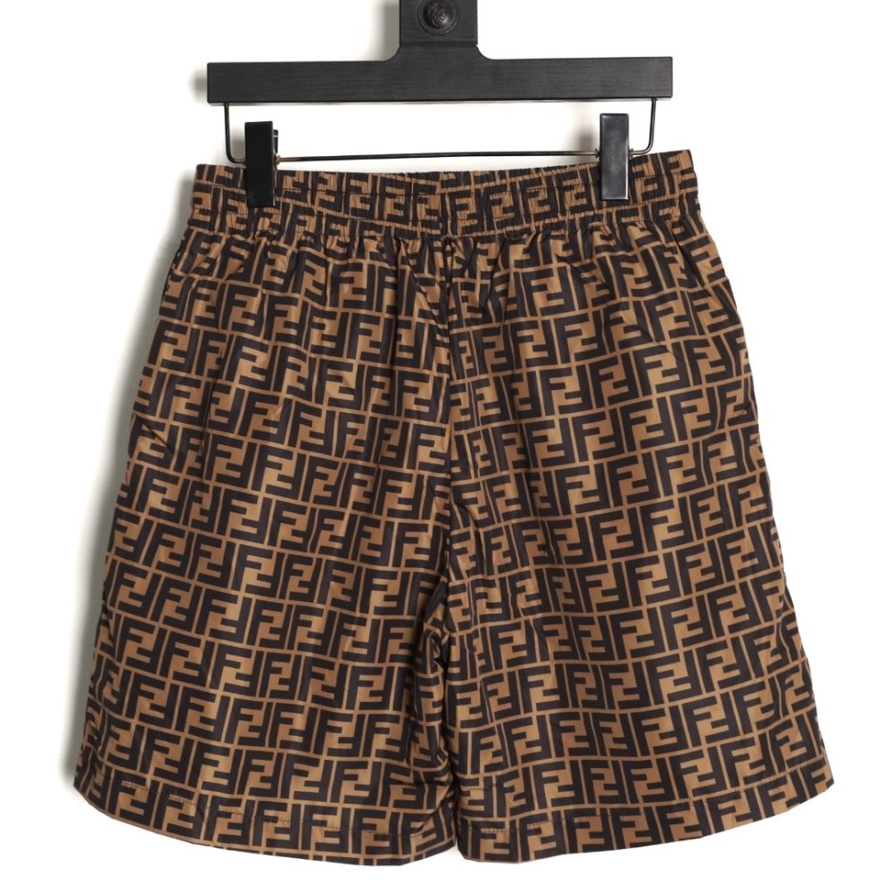 Fendi Double F Monogram Print Shorts,Fendi