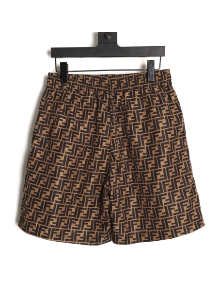 Fendi Double F Monogram Print Shorts,Fendi