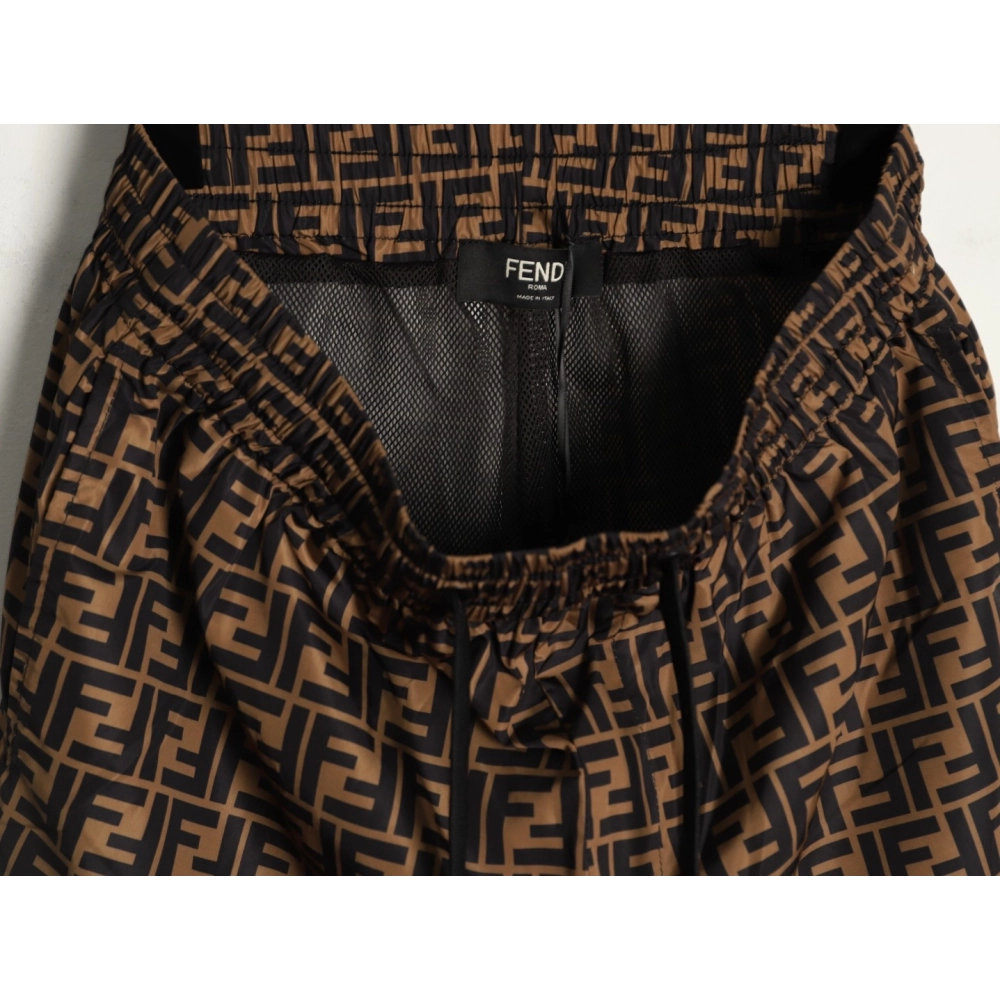 Fendi Double F Monogram Print Shorts,Fendi