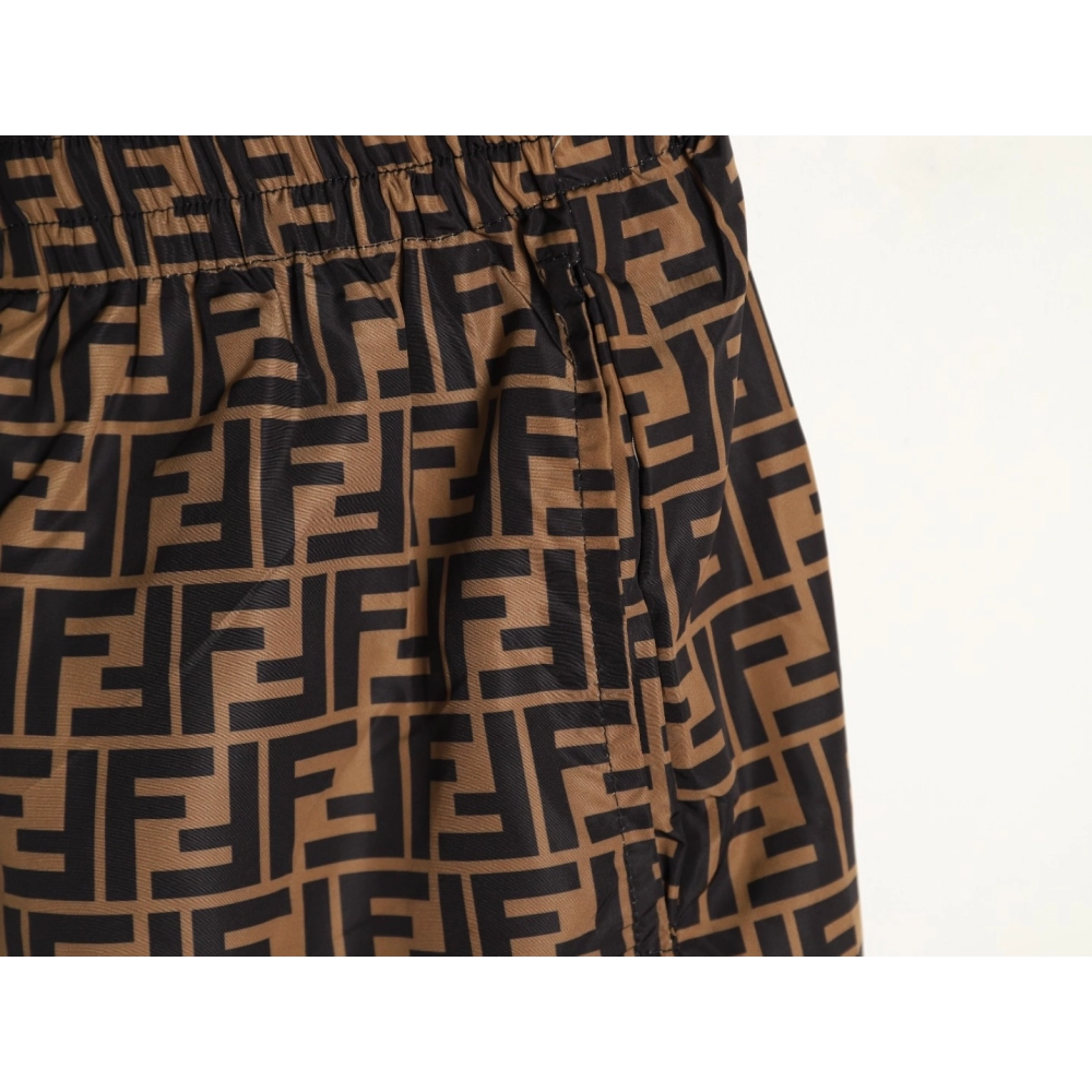 Fendi Double F Monogram Print Shorts,Fendi