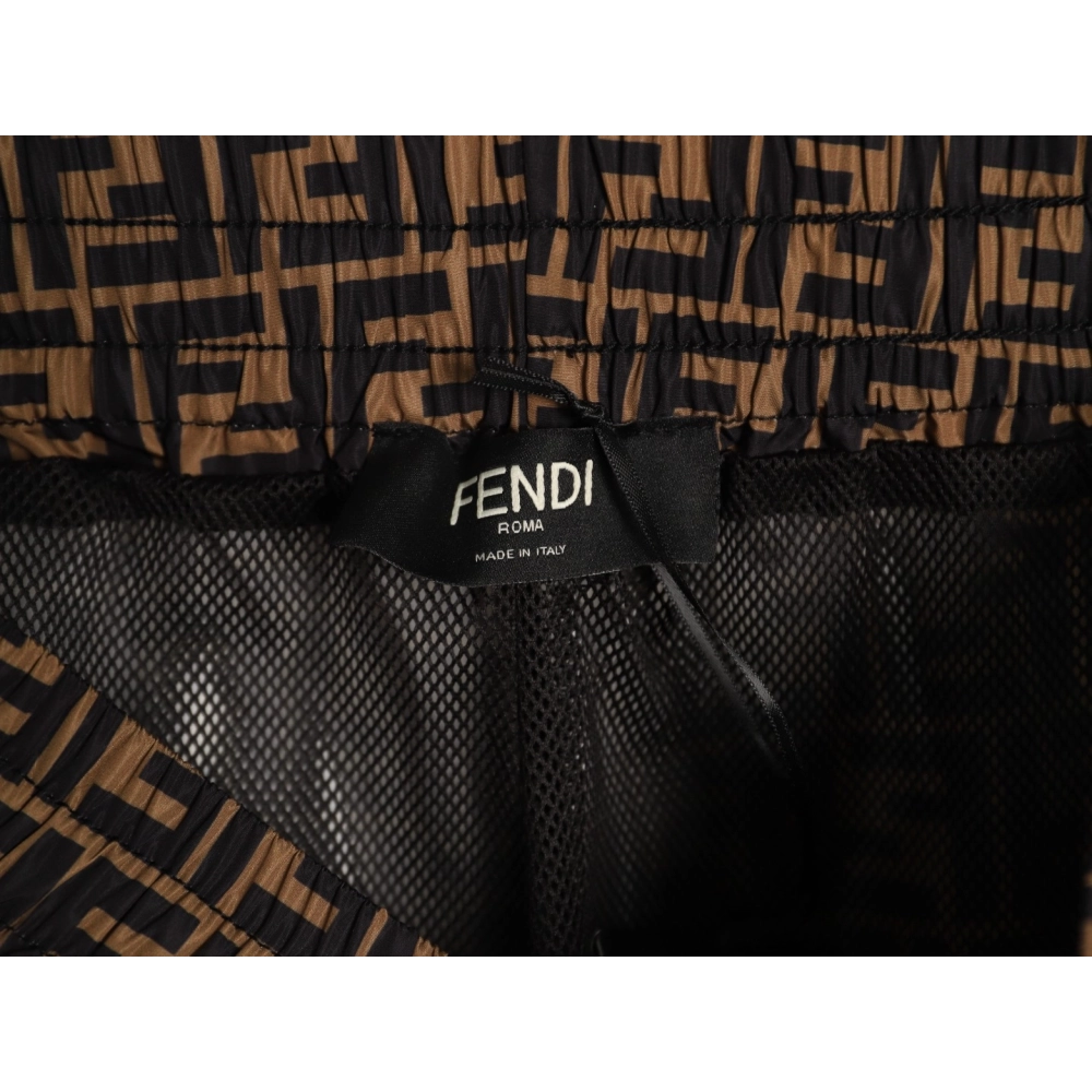 Fendi Double F Monogram Print Shorts,Fendi